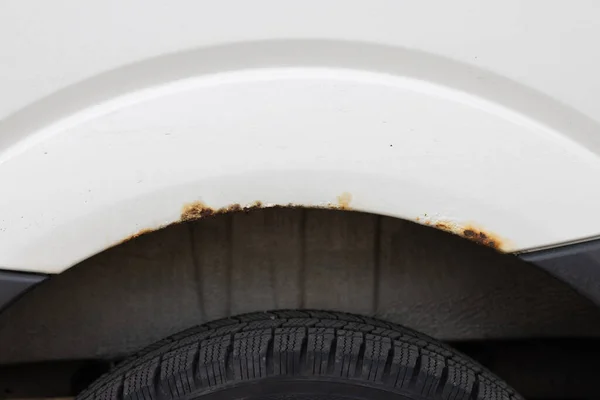Rusty Car Exterior need Repair Close UP Detail