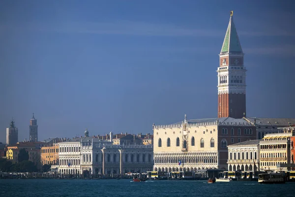 San Marco Square Waterfront Piękne Zimowe Popołudnie Wenecja Włochy Obrazy Stockowe bez tantiem