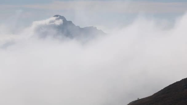 Time Lapse Clouds Moverse Sobre Los Alpes Europeos Finales Verano — Vídeos de Stock