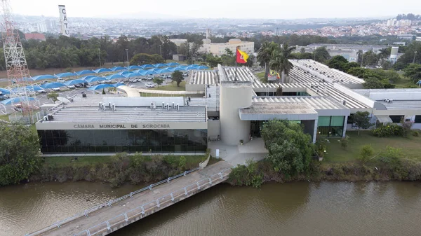 Camara Belediyesi de Sorocaba Paco Belediyesi Sorocaba SP Brezilya 02-01-2023 Foto Bölgesi İnsansız Hava Aracı
