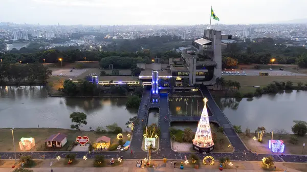 Prefeitura Belediyesi de Sorocaba Paco Belediyesi Brasil 05-01-2024 Fotos Alanları com Drone Decoraes de Natal