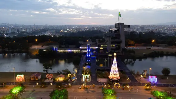 Prefeitura Belediyesi de Sorocaba Paco Belediyesi Brasil 05-01-2024 Fotos Alanları com Drone Decoraes de Natal