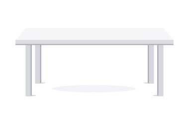 Modern minimalist masa, iç mimari temalar, mobilya katalogları ve ev dekorasyonu görselleri için mükemmel..