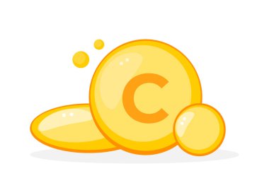 Bağışıklık güçlendirici ve antioksidan desteği için C vitamini takviye tabletleri..