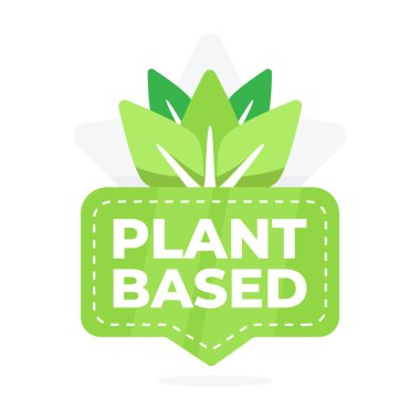 Bitki Bazlı Ürün Mührü Çevreye Dost Mallar İçin Yaprak Amblemi.