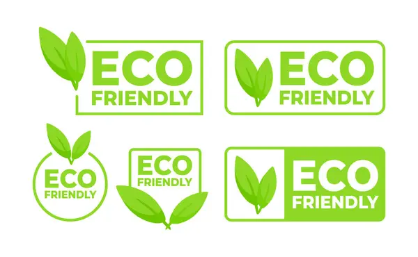 Yeşil etiketleri yaprak sembolleriyle belirleyin, çevre dostu ve çevreye duyarlı ürünleri tanıtın