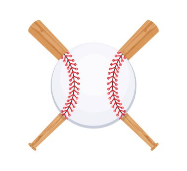 Beyzbol topu. Beyzbol Dikişleri. Softball Temel Topu. Vektör illüstrasyonu.