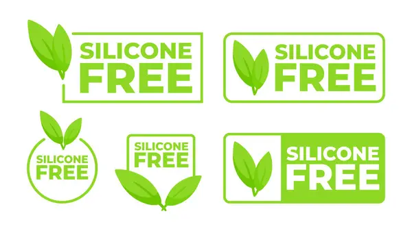 Silikon içermeyen simge. Vektör illüstrasyonu.