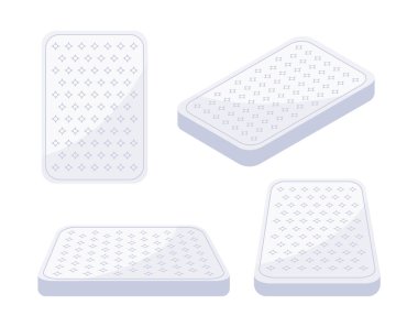 Uyumak için çift kişilik yatak. Çift kişilik yatak. Yatak simgesi