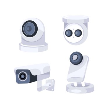 Güvenlik kameraları güvenlik ve izleme sağlıyor, ev ve iş güvenliğini arttırıyor.