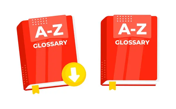 Yeni sözcükler indirmek ve öğrenmek için bir yer imi kurdelesi ile z sözlüğü kitabı kırmızı.