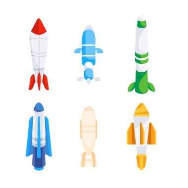 Uzay roketleri gökyüzüne fırlatılıyor. Evreni, uzay yolculuğunu ve gelecekteki teknoloji kavramını araştırıyoruz..