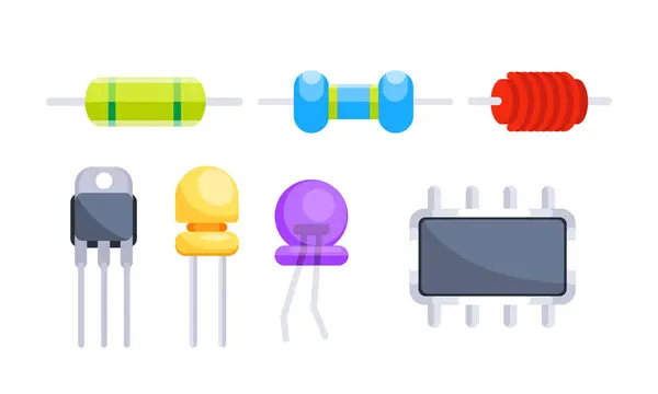 Electronic components Vector Images | Depositphotos