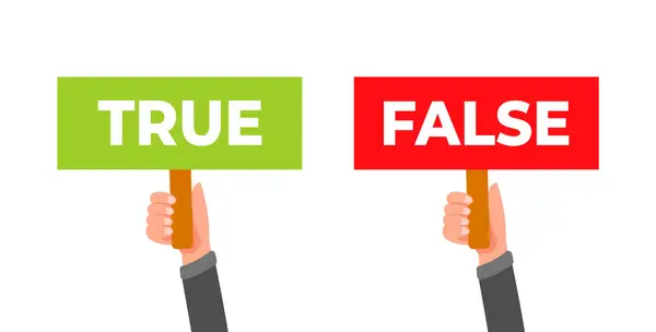 Bir iş adamının iki eli yeşil ve kırmızı işaretleri doğru ya da yanlış seçimle işaret eder.