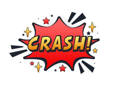 Yarım tonlu noktalar ve yıldızlarla komik patlama efektini çökert