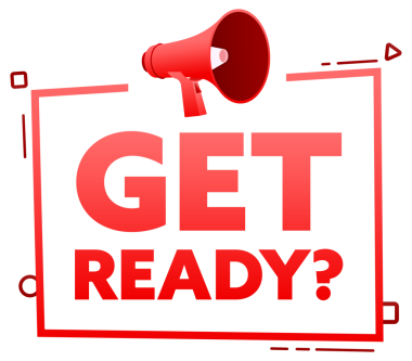 Konuşma baloncuğu pankartlı bir megafon. Promosyon ve reklam etiketi. resimleme