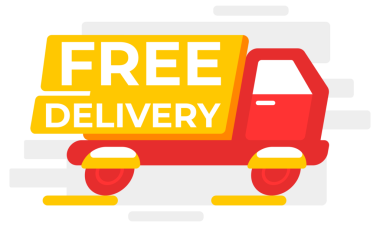 Cesur bir ücretsiz teslimat kamyonunun göz alıcı grafiği. Çevrimiçi alışveriş promosyonları, e-ticaret siteleri ve pazarlama malzemeleri için mükemmel..