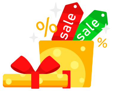 Hediye kutusunu aç. Sürpriz olay kutlaması. resimleme.