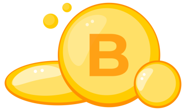 Parlak renkli B vitamini kompleksi kapsülleri genel sağlık ve refahı desteklemek için resimlendirilir.