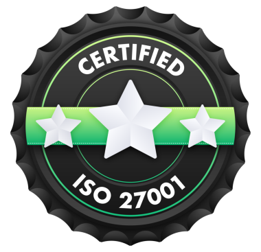 ISO 27001 standart sertifika kartı. Kalite kontrolü. Uluslararası Standartlaştırma Örgütü. resimleme.