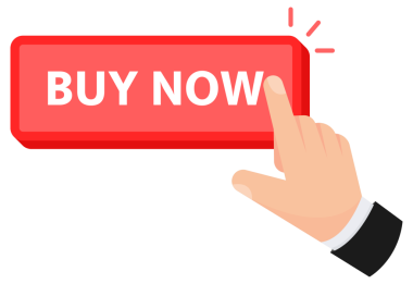 Bir elin Buy Now düğmesine tıklayarak çevrimiçi hızlı alımı simgelemesi.