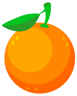 Taze portakal koleksiyonu. Beyaz arka planda izole edilmiş portakal meyvesi. resimleme.