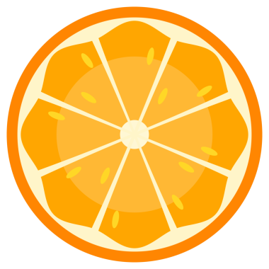 Taze portakal koleksiyonu. Beyaz arka planda izole edilmiş portakal meyvesi. resimleme.