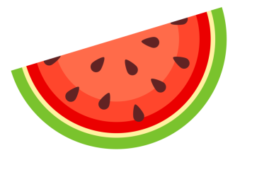 Taze karpuz koy. Yaz meyveleri koleksiyonu. Sulu karpuz ve dilimler. resimleme.