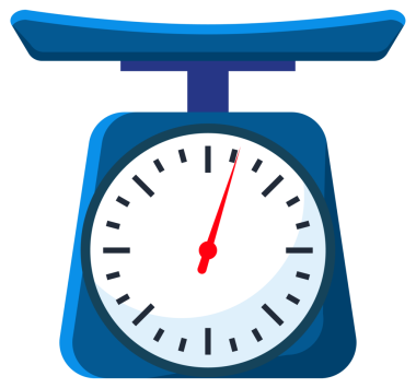 Ağırlık ölçümü için elektronik ve mekanik ölçekleri depola. Pazar ya da mutfak ölçüm aleti. resimleme.