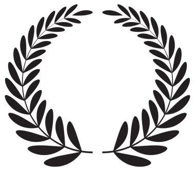 Basit siyah defne çelengi seti. Farklı çerçeve tasarım elemanları. resimleme.