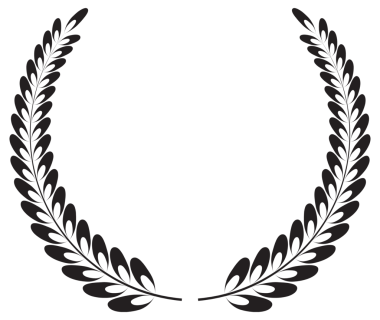 Basit siyah defne çelengi seti. Farklı çerçeve tasarım elemanları. resimleme.