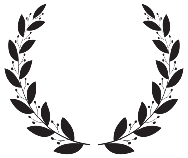 Basit siyah defne çelengi seti. Farklı çerçeve tasarım elemanları. resimleme.