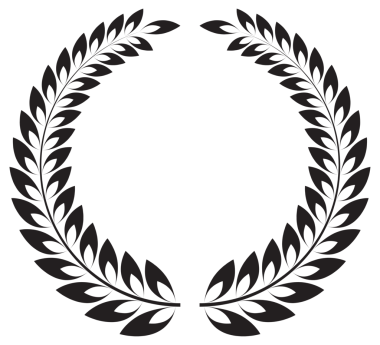 Basit siyah defne çelengi seti. Farklı çerçeve tasarım elemanları. resimleme.