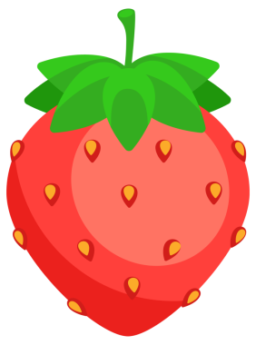 Taze taze çilek seti. Taze çiftlik organik böğürtlen. resimleme.