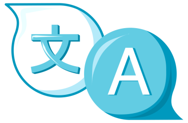 Çevirmen simgesi kümesi. Dil çevirisi. Tercüme servisi, sözlük. resimleme.