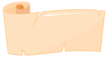 Boş antik kağıt parşömenleri ve parşömenler. resimleme.