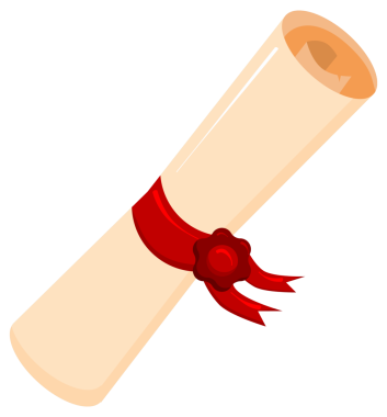 Boş antik kağıt parşömenleri ve parşömenler. resimleme.