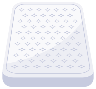 Uyumak için çift kişilik yatak. Çift kişilik yatak. Yatak simgesi