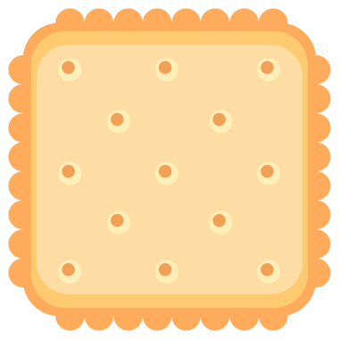 Bisküvi bisküvisi. Cracker cipsi hazır. Kahvaltılık tatlı pastası.