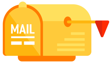 Posta kutusu seti. İletişim için posta kutuları, posta kutuları. Posta bülteni paket teslimatı.