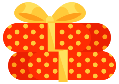 Hediye seti. Şenlik hediyesi sürprizi. Renkli hediye kutuları.