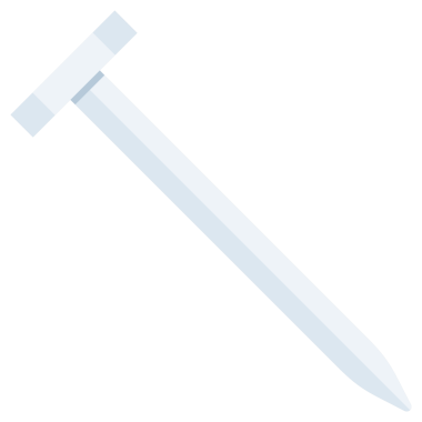 Düz çivi kapakları. Cıvata başları üst tarafta. Metal vidalar, fındıklar. İnşaat çelik vida