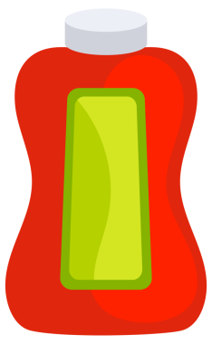 Sos şişeleri hazır. Ketçap, hardal ve mayonez içeren baharat koleksiyonu..