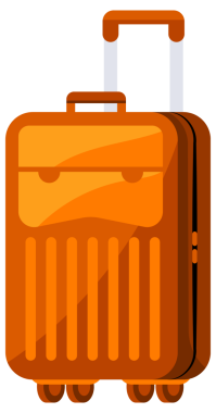 Seyahat çantaları, bavullar hazır. Kamp ve yürüyüş çantası. Gezginlerin bagajı.