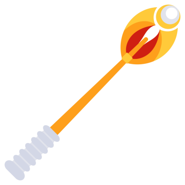 Sihirli değnek hazır. Sihirli numaralar ve büyü için kristallerle ahşap sopalar. Sihirbaz aracı