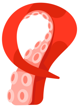 Ahtapot dokunaçları. Deniz yaratığı dokunaçları. Deniz canavarı Kraken 'in kolları.