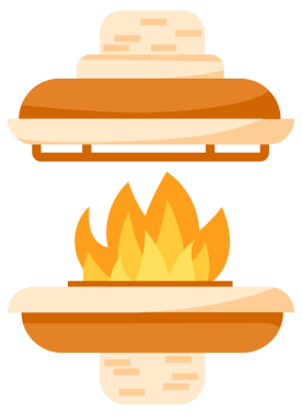 Ev yapımı şömine tuğla ve metal seti. Tuğladan yapılma şömineler. Xmas Dekor ve Izgara