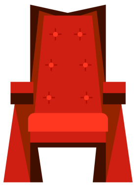 Kraliyet tahtları, zarif bir set. Krallar ve Kraliçeler İçin Uygun. Yumuşak rahat sandalyeler.