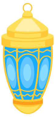 Meşhur fenerler. Güzel Müslüman süs lambaları, zincirlerde asılı fenerler..