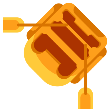 Yukarıdan görülen kürekli ekstrem su sporları için farklı renkte tekneler..